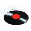 12" unprinted red labels