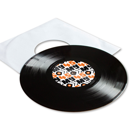 10" bedruckte Labels mit 2 Pantone-Sonderfarben