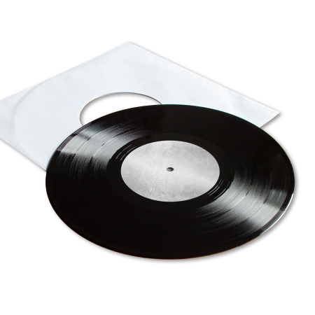 10" Silver/Steel-Labels (flächig silber)