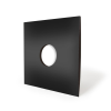 12" Discobag 300 g/m² black with centerholes unprinted