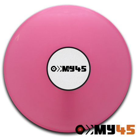7" Vinyl rose opaque (marbled mixture of red and white)