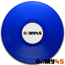 7" Vinyl azurblau deckend