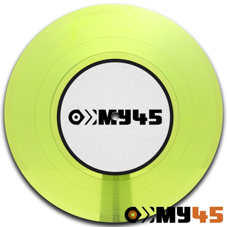 7" Vinyl lime/neon yellow-green transparent