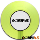 7" Vinyl lime/neon yellow-green transparent