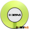 7" Vinyl lime/neon yellow-green transparent