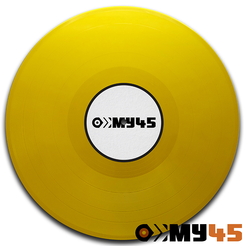 Gelb deckend Vinyl Schallplatte