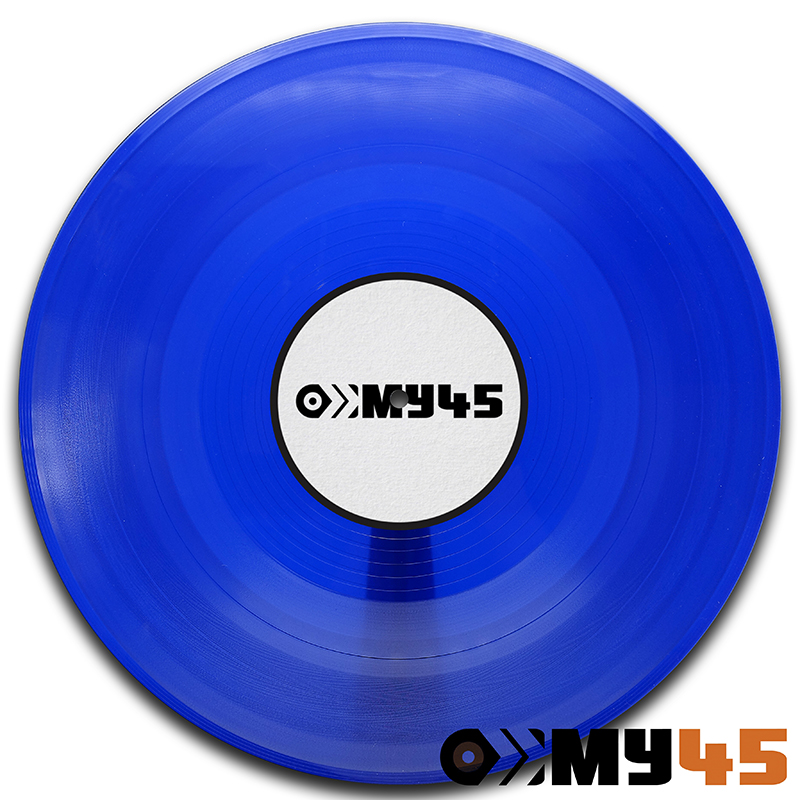 blau transparent Vinyl Schallplatte