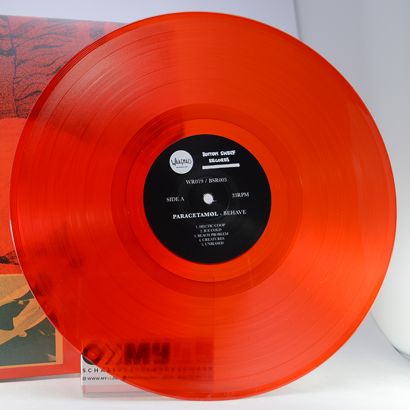 rot transparent Vinyl Schallplatte